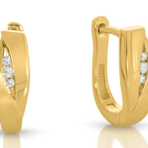 Creolen elegant hochwertig vergoldet mit Zirkonia