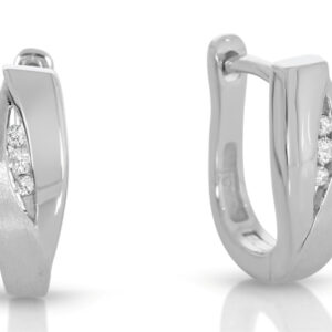 geschwungene Klapp Creolen aus 925 Silber