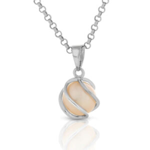 Silberkette 925 mit Süßwasserperle Anhänger